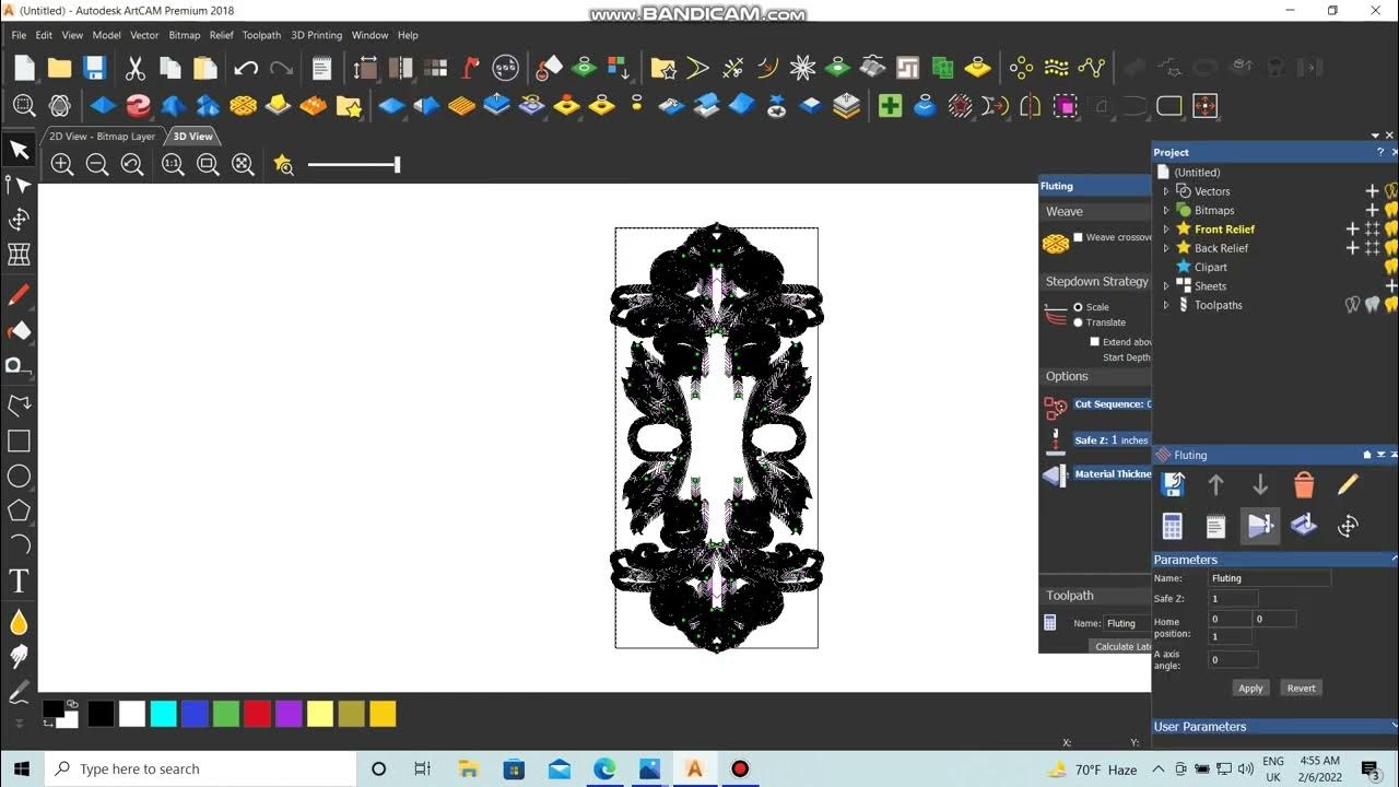 artcam-2018-2d-toolpath-and-g-code-generate-youtube