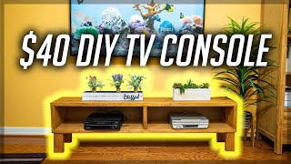 $40 DIY TV Console - How I Solved My TV's Cable Management Problem by TechTalk with Samir 1,105 views 2 years ago 10 minutes, 9 seconds