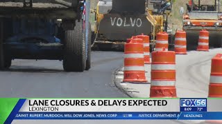 Expect traffic delays in downtown Lexington for the next several days due to a resurfacing project