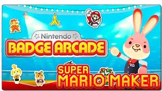 SUPER MARIO MAKER | NIVELES OFICIALES: Nintendo Badge Arcade | GAMEPLAY ESPAÑOL | WII U