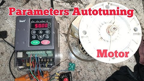 Motor parameters autotuning kese kare !! vfd autotuning !! invtchf100a