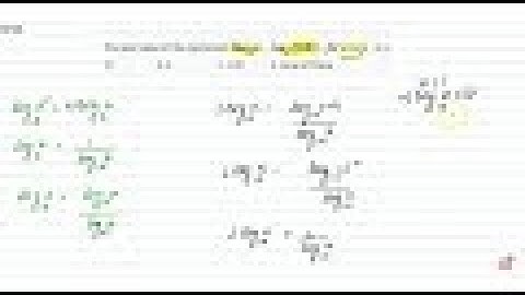 IIT JEE SEQUENCES AND SERIES The least value of the expression `2(log)_(10)x-(log)_x(0. 01),forx ...