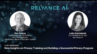 Webinar   Privacy and Training Program
