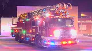 Dallas (TX) Fire Rescue Truck 19 & Engine 19 Responding from Quarters by FireAlley 999 views 5 months ago 1 minute, 7 seconds