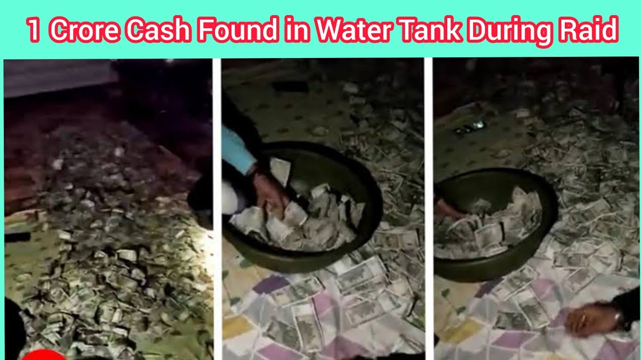 1 Crore Cash Found in Water Tank During Income Tax Raid  || FSIT_NEWS