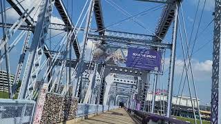 Walking the Purple People Bridge Newport to Cincinnati and Back Brief History Included