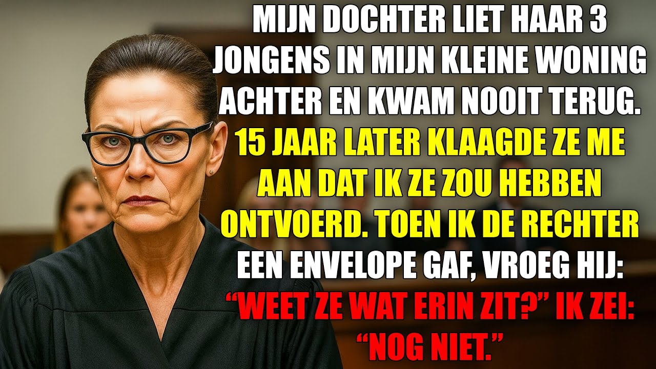 Mijn dochter liet mij haar 3 zoons achter en kwam nooit terug – 15 jaar later klaagde ze me aan!
