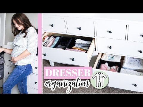HOW TO ORGANIZE BABY CLOTHES | Nursery Dresser Organization