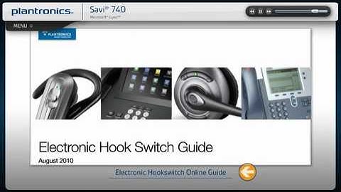 Plantronics Savi 740 with Lync Interactive Setup Guide (iPhone sample video)