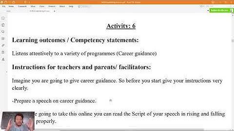 Bridge Course 9th English 6 - Activity