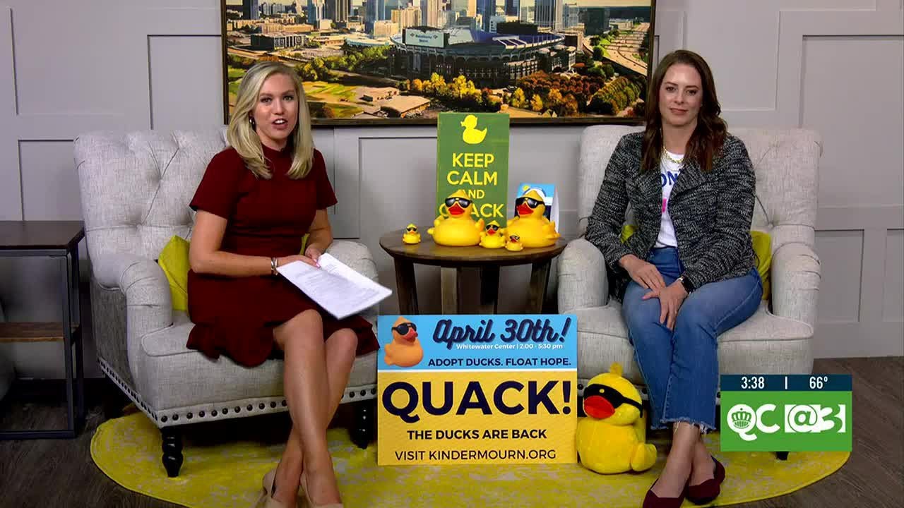 KinderMourn holding Hope Floats Duck Race YouTube