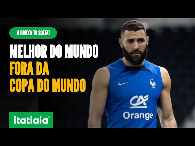 Melhor jogador do mundo, Karim Benzema está fora da Copa do Catar