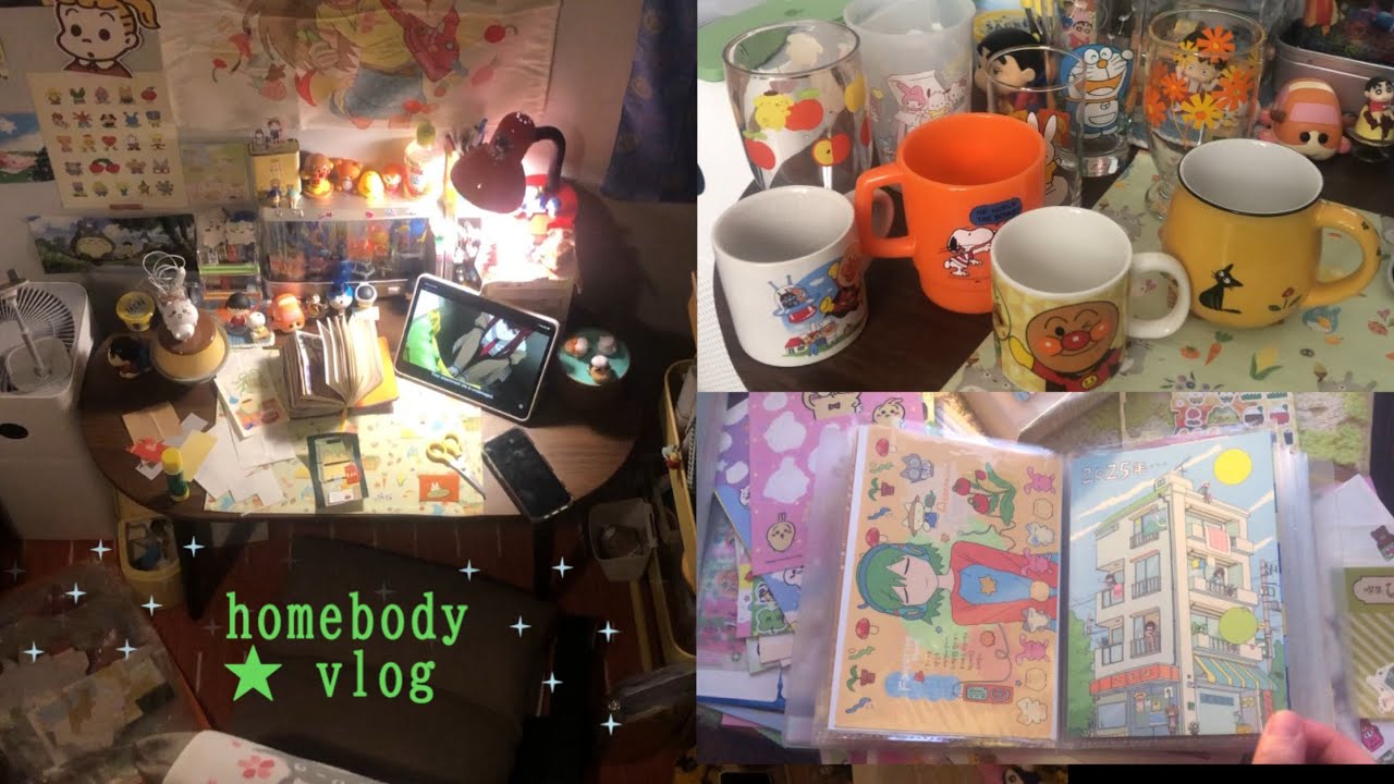 homebody vlog | mapo tofu noodle, drinkware collection, paper art 