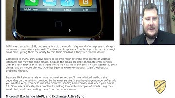 POP3 v IMAP v Exchange