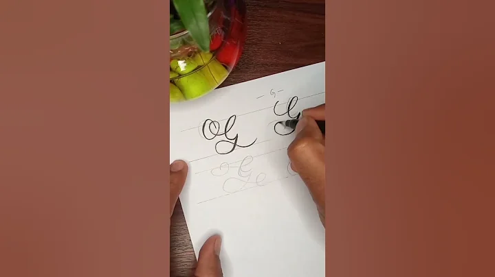 How to write G in brush pen calligraphy | Flourish #calligraphy #moderncalligraphy