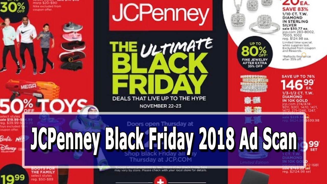 JCPenney Black Friday 2018 Blockbuster Deals & Full Ads Scan - YouTube