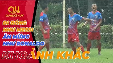 Sao trẻ đến từ U15 VPF đi bóng và dứt điểm như Messi nhưng ăn mừng lại giống... Ronaldo