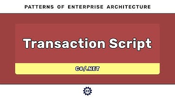 Transaction Script (C#) - PATTERNS OF ENTERPRISE ARCHITECTURE