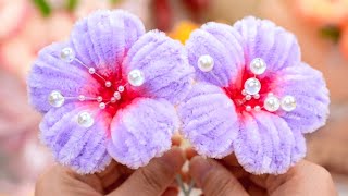Most Beautiful Making New Stylish Pipe Cleaner Flower / Cleaner Pie Flower for Table Decoration