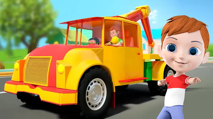 Wheels On The Tow Truck, Vehicle Song and Nursery Rhymes for Kids