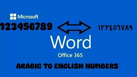 Solving Arabic Number Display Issues in Your Word  Documents