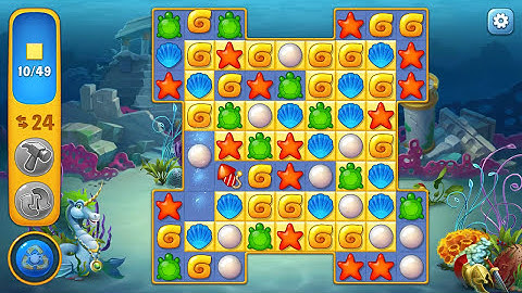 Fishdom level 5 Gameplay (iOS Android)