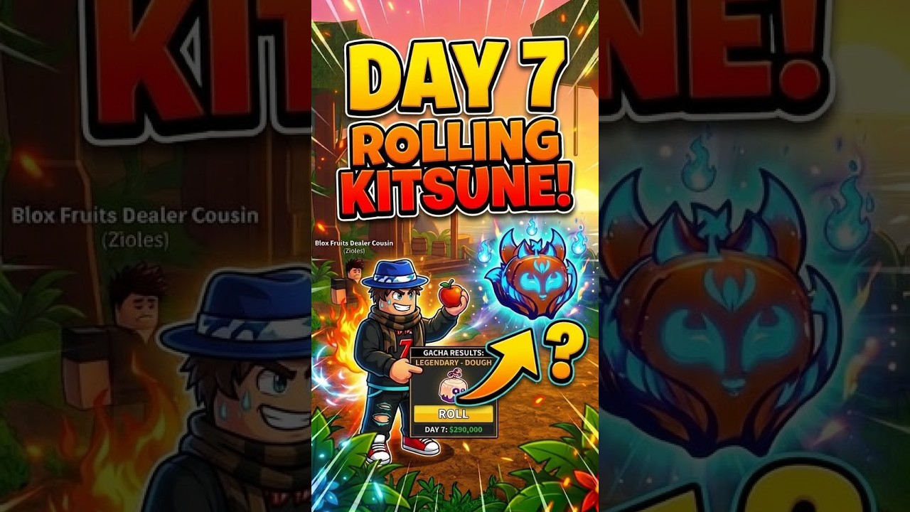 Day 7 until I get Kitsune #bloxfruits #bloxfurit #goviral #roblox