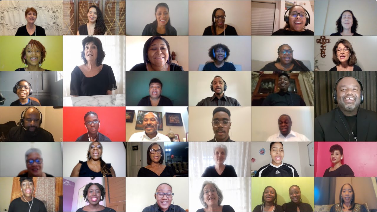 Old Time Days by Richard Mayers, arr. Desmond Waithe | Virtual Choir + Bloopers | Trinidad (2022)