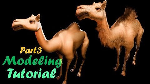 Camel Low Poly Modeling Tutorial Part 3  #blendertutorial #texturepainting
