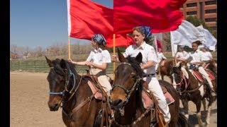 Westernaires White Knights Ride  Flags-The Drill