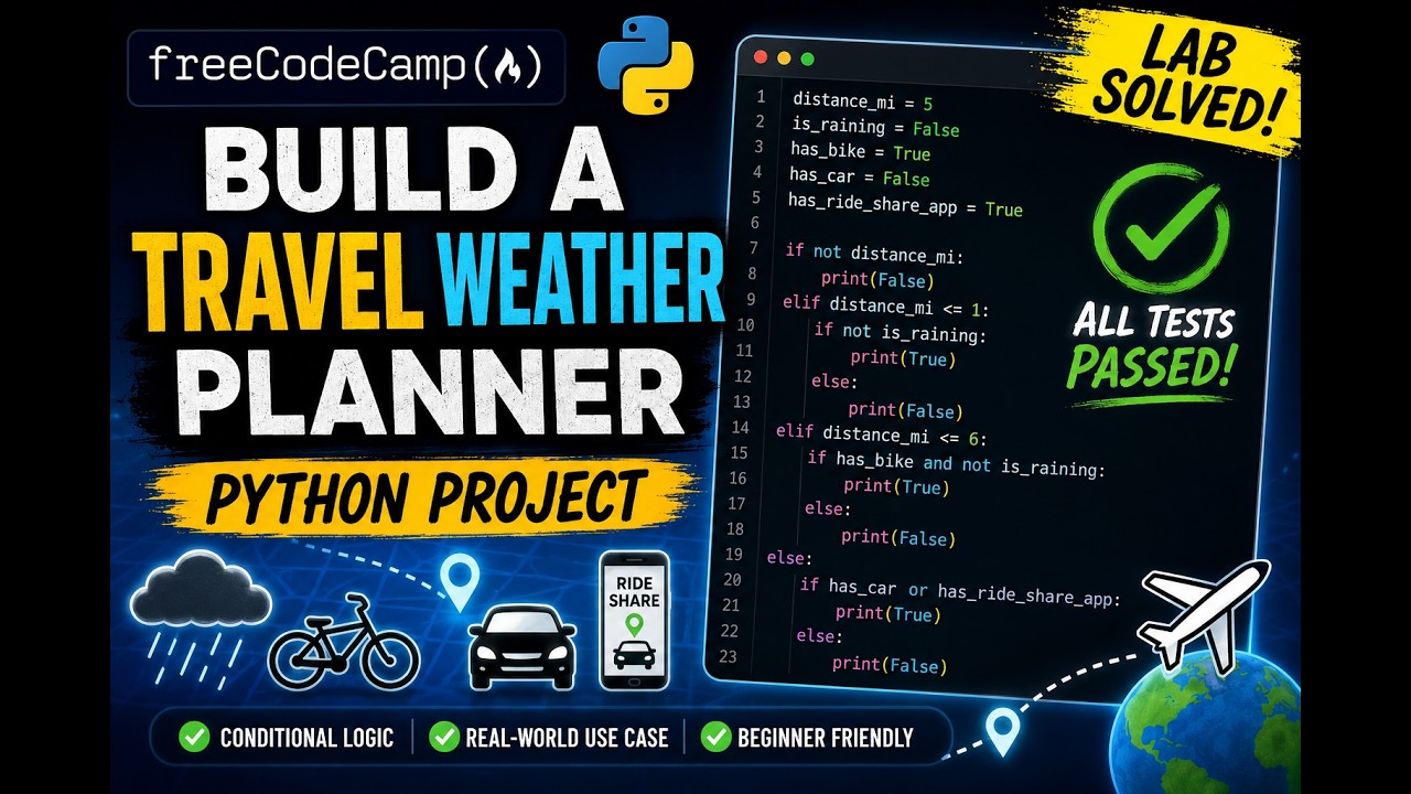 freeCodeCamp Python Certification | Build a Travel Weather Planner (Lab ...