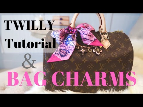 LOUIS VUITTON BAG CHARMS & HERMES TWILLY TUTORIAL, How To Style, New Film  Set Up