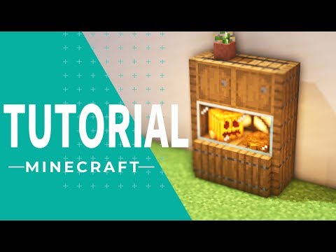 [Minecraft] How to make a shelf and pumpkin pie (Halloween)
