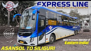 Asansol To Siliguri By NEW VOLVO 9600s Bus | Expressline Paribahan | আসানসোল থেকে শিলিগুড়ি ভলভো বাস