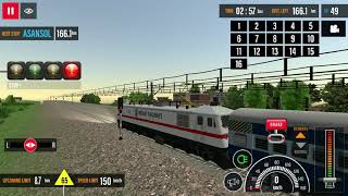 Kolkata Delhi Super Fast Express train || Indian Train Simulator Fun game
