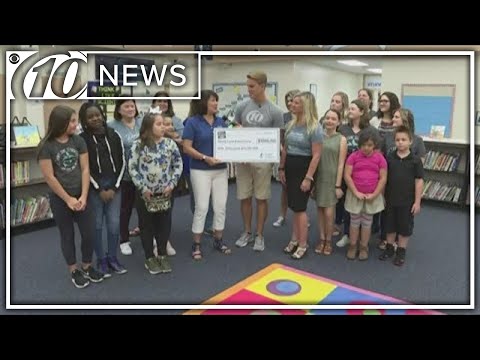 Duke Energy Florida presents check to Sandy Lane Elementary School