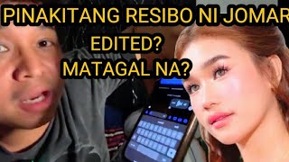 Pinakitang Resibo Ni Jomar Edited? Matagal Na? Kalingap Rab
