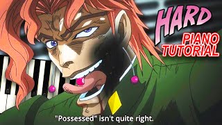 Video thumbnail of "Virtuous Pope (Kakyoin's Noble Pope Theme from JoJo's Bizarre Adventure: SC) - Piano Tutorial"