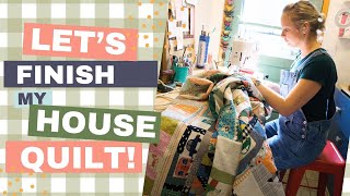 My Wonky House Neighborhood Quilt Top is Finished! And she's a doozy :D