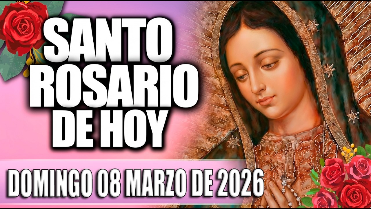 Santo Rosario de Hoy Domingo 08 de Marzo de 2026 🙏 Misterios Gloriosos | Reza con Nosotros