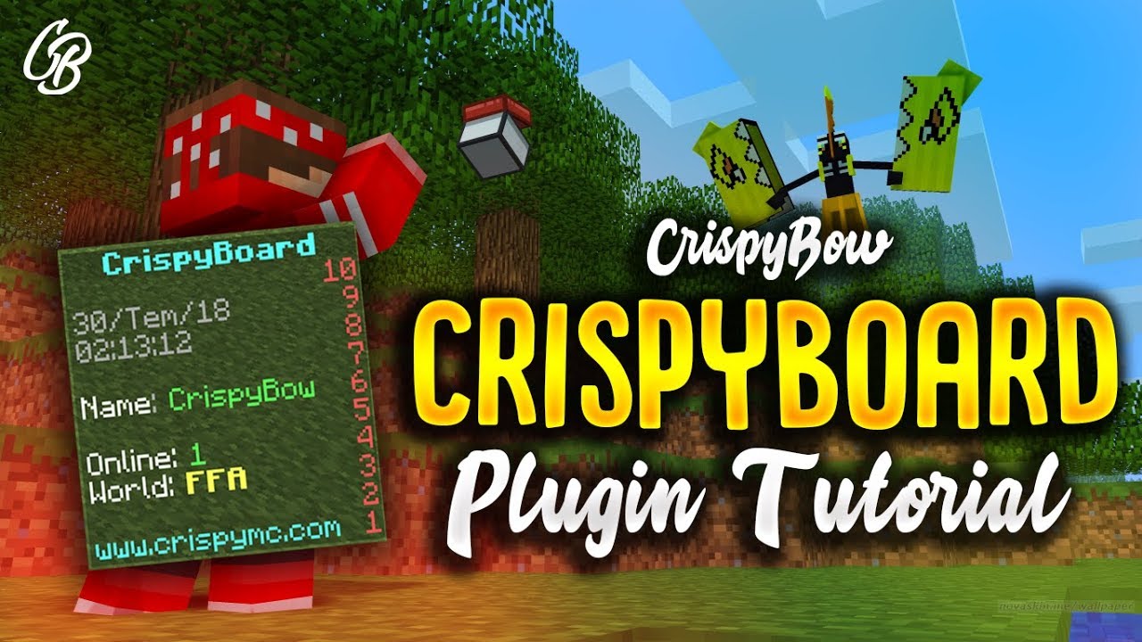 Crispyboard 2 1 Update Minecraft Scoreboard Plugin Tutorial Fixes Youtube