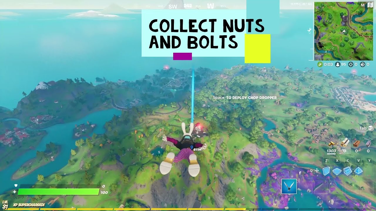 Collect Nuts and Bolts - Fortnite Season 7