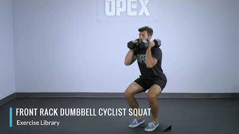 Front Rack Dumbbell Cyclist Squat