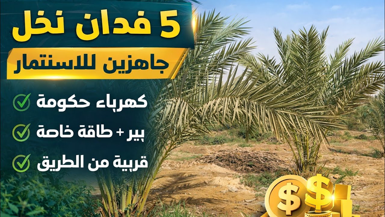 “جولة داخل مزرعة ٥ فدان نخل بالكامل – فرصتك للاستثمار!”