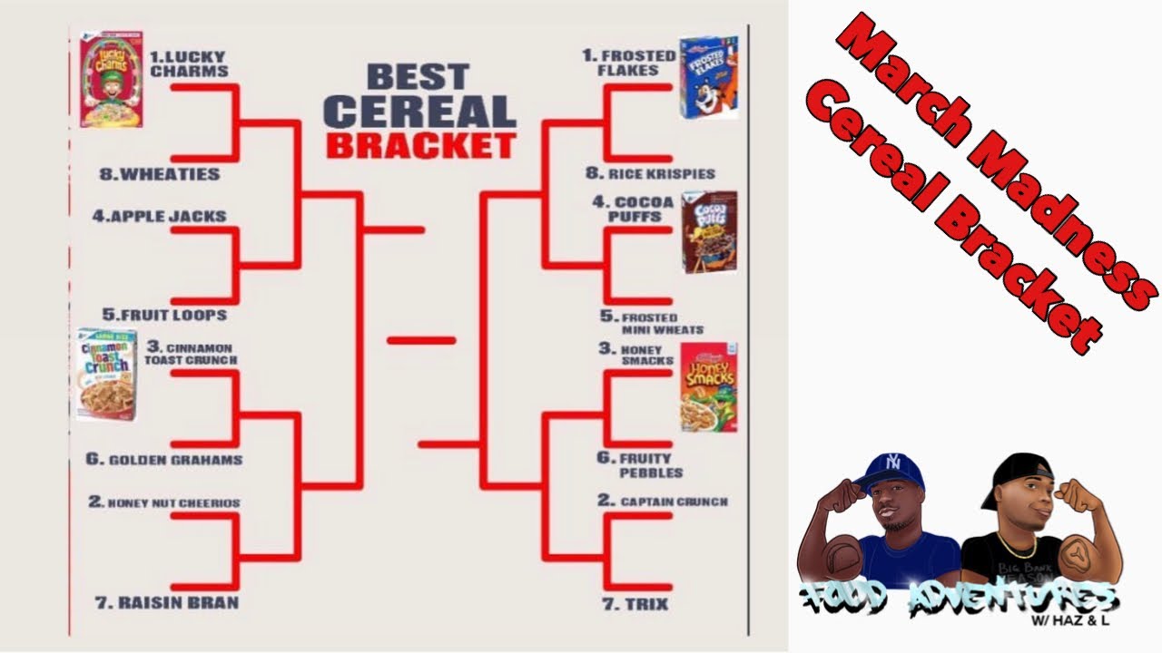 Food Adventures March Madness Cereal Bracket YouTube
