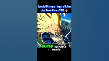 Special Dialogue: Vegeta Daima And Goku Daima SSJ4 🔥 #sparkingzero #crashout #knockout