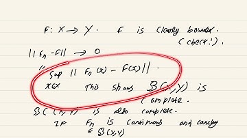 Real Analysis Lecture 34 Part 3: Completeness of Space of Bounded Functions