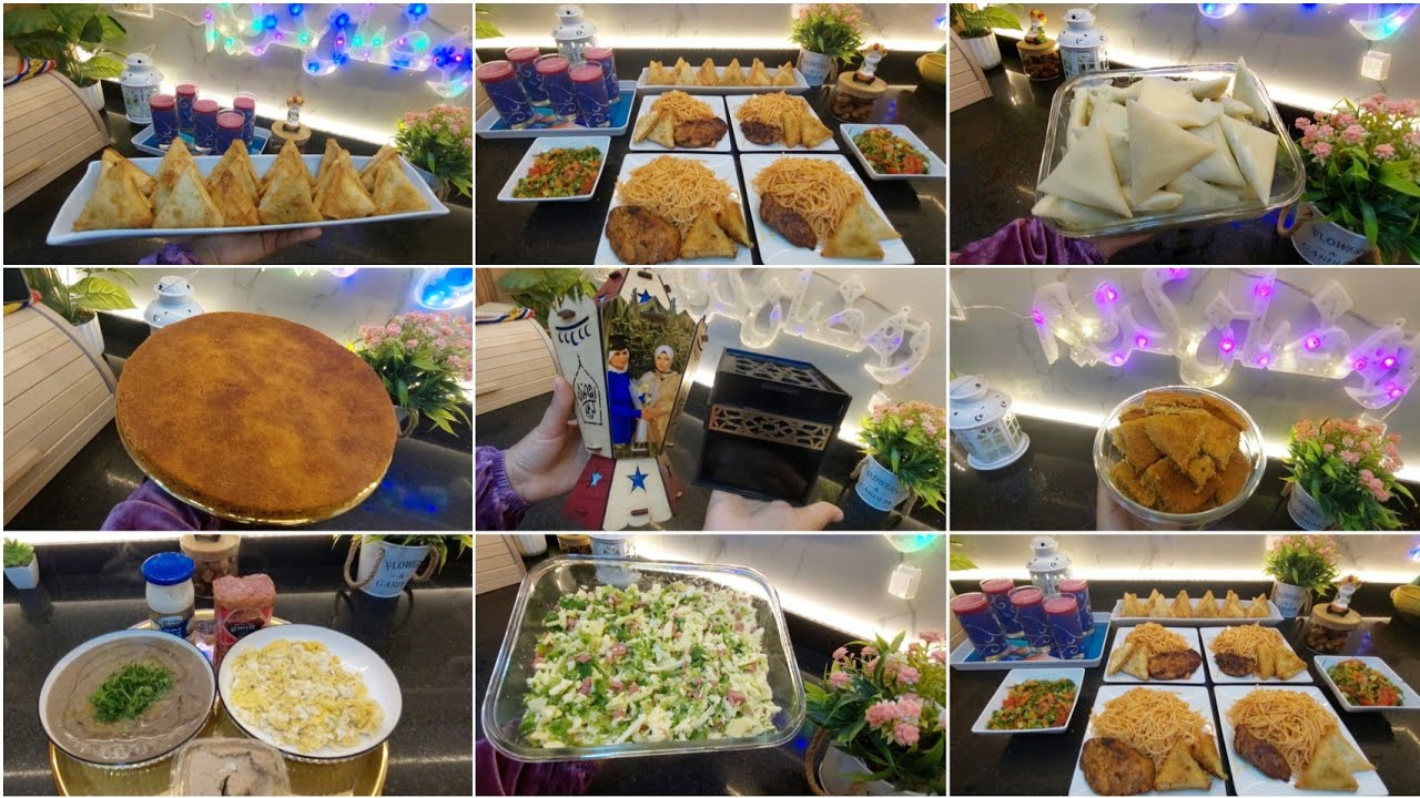 سفرة 5 رمضان🥧بسيطة وعلى قد الايد من السحور للفطار سفرة فى منتهى الشياكة والفخامة🤚وهدية اخويا ليا💃