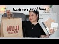 back to school haul 2021 (muji + nbs college supplies)