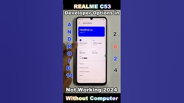 Realme C53 Android 14 Developer Settings 2024 🔥 Oem Unlocking Enable Developer Show 🔥 #smartphone